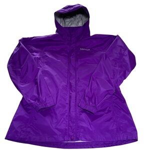 Marmot Womens Large Purple Jacket Windbreaker Rain Coat Precip Waterproof Shell